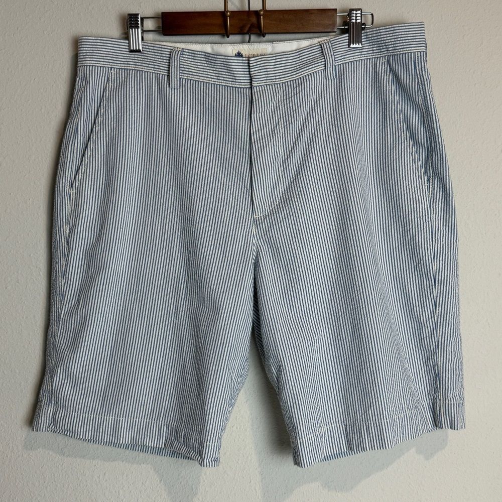 J. Crew Factory 10 in Seersucker Shorts 36